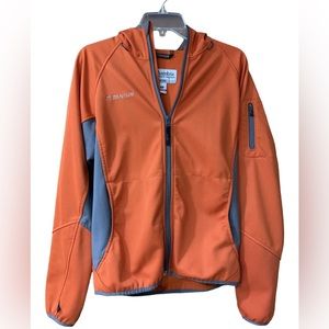 Columbia Titanium Tech Jacket Quarter Zip Orange Men Size XL